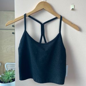 Beyond Yoga Racerback Crop Tank - Darkest Night